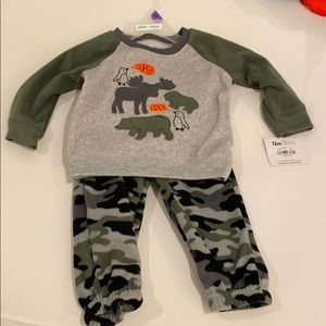 NWT 12 month sweater and pant combo